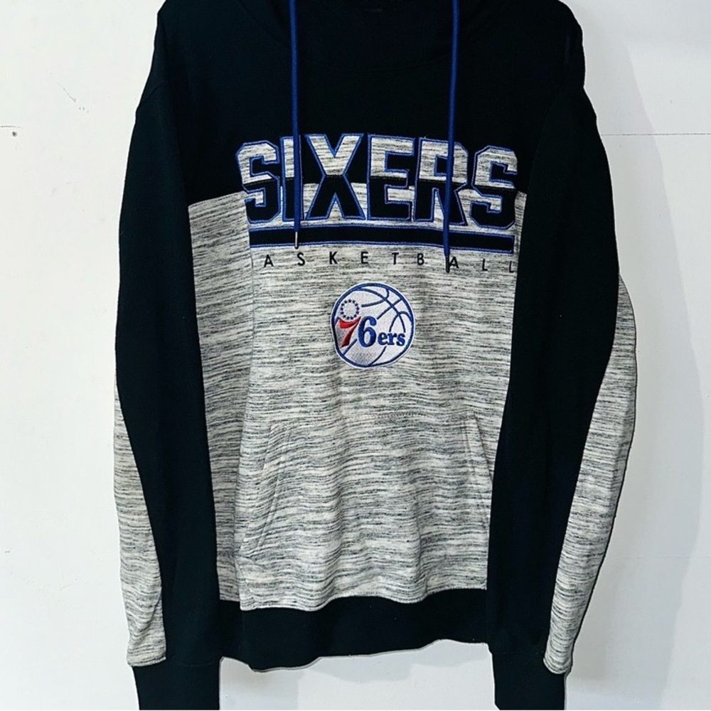 Black and Gray Hoodie with Blue Lining